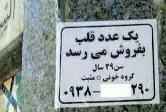 انجمن اهدای عضو ایرانیان با تکذیب فروش قلب: اگر کسی بگوید میخواهم قلبم را بفروشم، قطعا از نظر علمی، کلاهبرداری است / فروش قلب یعنی میخواهم بمیرم انجمن اهدای عضو ایرانیان با تکذیب فروش قلب: اگر کسی بگوید میخواهم قلبم را بفروشم، قطعا از نظر علمی، کلاهبرداری است / فروش قلب یعنی میخواهم بمیرم