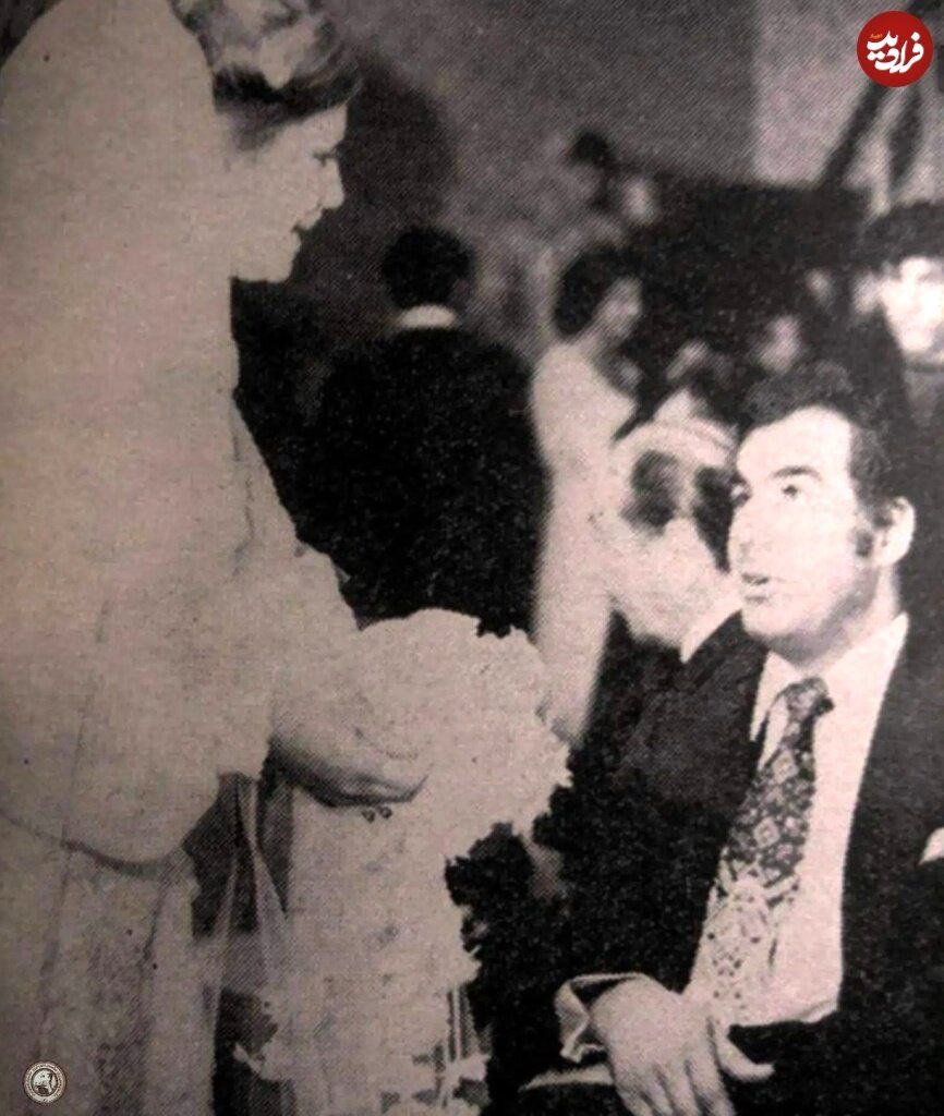 ناصر ملکمطیعی در مراسم ازدواج علی حاتمی و زری خوشکام