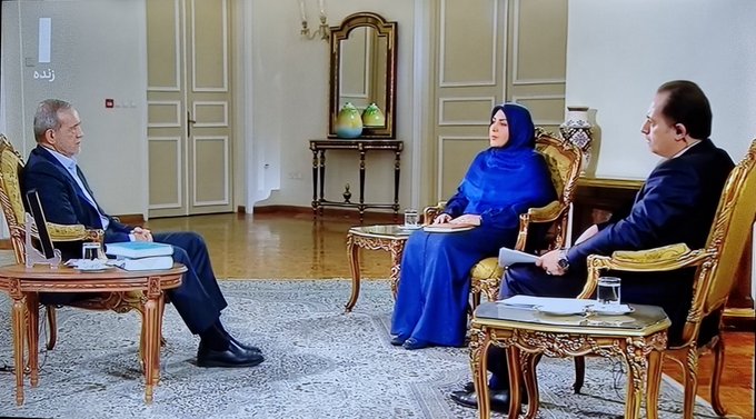 کریخوانی المیرا خانم برای پزشکیان در شب خبرساز تلویزیون